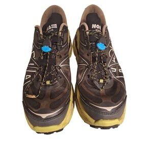 Hoka One One Black and Yellow Sneakers